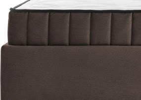 Posteľ Joy 160x200 cm, hnedá látka