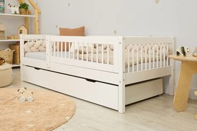 Ourbaby® 35986-0 Dětská postel Teddy Plus - bílá posteľ 160x80 cm biela