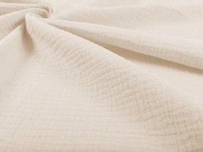 Biante Mušelínové posteľné obliečky Nature MSN-015 Krémové Predĺžené 140x220 a 70x90 cm