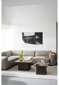 Tmavohnedý konferenčný stolík v dekore duba ø 80 cm Sullivan – Rowico