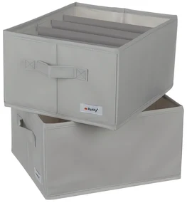 Ruhhy 22485 Organizér na oblečenie 2 x 15 l, sivá