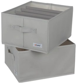 Ruhhy 22485 Organizér na oblečenie 2 x 15 l, sivá
