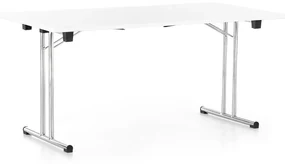 Skladací stôl 160 x 80 cm, biela