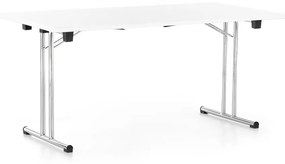 Skladací stôl 160 x 80 cm, biela