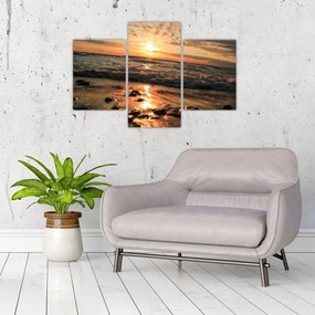 Obraz - Západ slnka pri oceáne (90x60 cm)