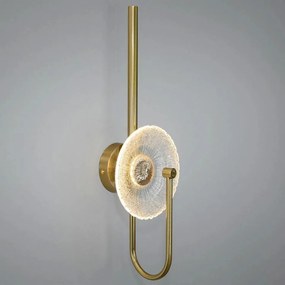 Toolight Toolight, LED nástenné svietidlo 53x18cm, 3W, 3000K, LHJ072-W, zlatá matná, OSW-50032