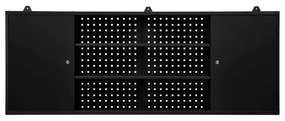 Skriňa na náradie LEO, 1600 x 600 x 200 mm, All Black: čierna