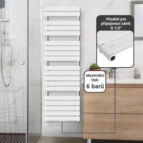 AQUAMARIN vertikál. kúpeľňový radiátor 180 x 60 cm, antracit