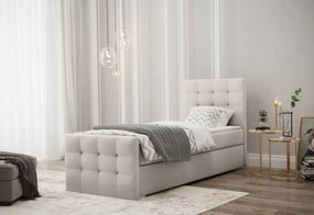 Čalúnená posteľ boxspring MARIN, 90x200, cosmic 10, pravá