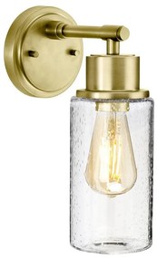 Elstead BATH-MORVAH1-BB - Kúpeľňové nástenné svietidlo 1xE27/60W/230V IP44 zlatá