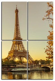 Obraz na plátne - Eiffel Tower - obdĺžnik 7110D (120x80 cm)
