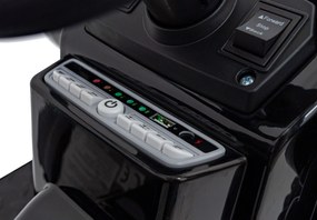 Zelený detský traktorový bager na batérie + pohyblivé rameno + diaľkové ovládanie + pomalý štart + FM rádio + LED