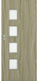 Dvere vnútorné Dallas 4*4 80P dub bielený