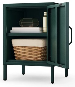 Nočný stolík MIA, 424 x 595 x 400 mm, Modern: fľaškovo zelená farba