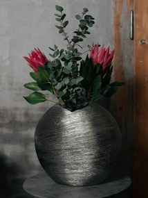 Váza Modern 36 cm, strieborná