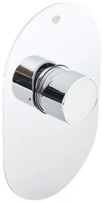 Sprchová batéria SAT Fusion vrátane podomietkového telesa biele sklo SATBSFU210BS, 1 ks