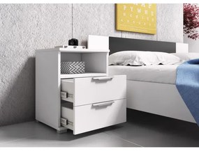 Nočný stolík NED biely