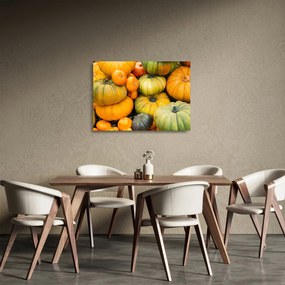 Sklenený obraz - Jesenná tekvica (70x50 cm)