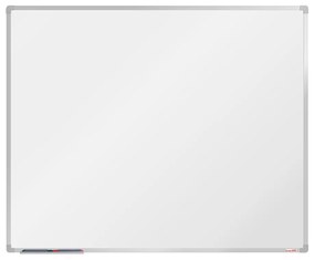 Biela magnetická popisovacia tabuľa boardOK, 1500 x 1200 mm, eloxovaný rám