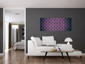 Obraz fialovej textúry (120x50 cm)