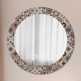 Okrúhle ozdobné zrkadlo Turecký vzor fi 70 cm