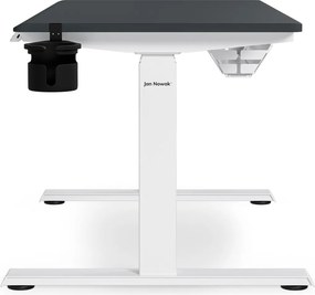 Elektrický stôl s nastaviteľnou výškou ergonomický bielo-antracitový,1200x600 mm: ARIA