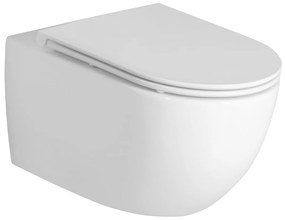 Bruckner Bruckner, FULDA závesná WC misa, Vortex Rimless, biela, 201.408.4