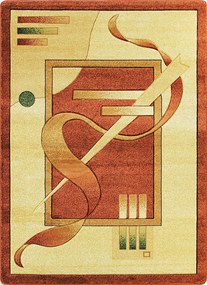 Berfin Dywany, Kusový koberec Adora 7052 V (Vizon), 160x220, oranžová, chodba / predsieň