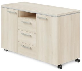 Mobilný kontajner TopOffice Premium 120 x 50,4 cm, agát svetlý