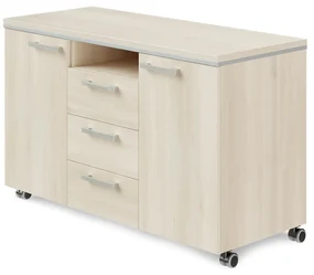 Mobilný kontajner TopOffice Premium 120 x 50,4 cm, agát svetlý