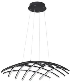 LED luster Gropius 81 čierne