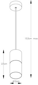 Lucide 74410/01/62 - Luster na lanku ZINO 1xE27/60W/230V hnedá