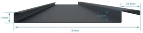G21 Bioklimatická pergola Austin 3x3 m, antracitová hliníková