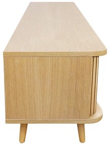 TV stolík v dekore duba v prírodnej farbe 178x50x40 cm Rove – Woodman