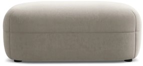 Béžová zamatová podnožka Moana – Makamii