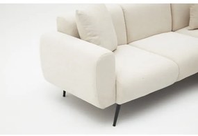 Rohová sedacia súprava PISA do tvaru L, krémová, pravá