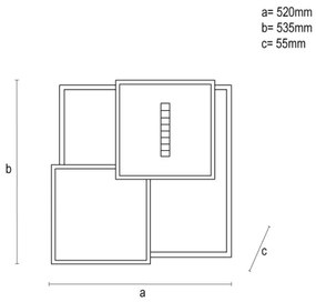 LED Stmievateľné stropné svietidlo LED/95W/230V 3000-6500K biela + diaľkové ovládanie