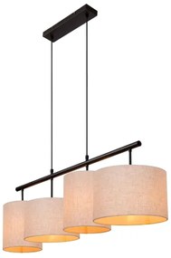 Lucide 45409/04/38 - Luster na lanku MAYA 4xE27/40W/230V krémová