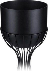 KOVOVÝ KVETINÁČ SO STOJANOM GLAM 68X20 CM ČIERNA