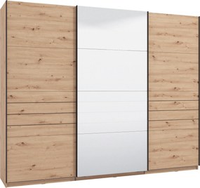 XXXLutz ŠAT. SKRIŇA S POSUV. DVERAMI, dub artisan, 270/217,5/61 cm Xora - Skrine - 000834015306