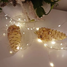 DECOLED Dekorácia, borovicové šišky 4 ks, 11 cm