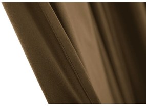 Zatemňovací záves VELVET 140x250 cm, hnedý Zavesenie: Kovové krúžky