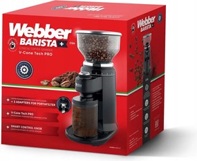 WEBBER Elektrický mlynček na kávu - 25 úrovní WEBBER CG6 180W