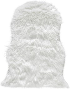 XXXLutz UMELÁ KOŽUŠINA, 60/90 cm, biela Boxxx - Koberce - 007821006792