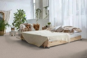 Lano, Koberec metráž Sparkle 433, na mieru, šíře 4m,5m, béžová, ab (mriežka), chodba / predsieň