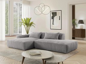 XXXLutz ROHOVÁ SEDAČKA, plast, textil, kompozitné drevo, sivá MID.YOU - Sedačky - 000694009616