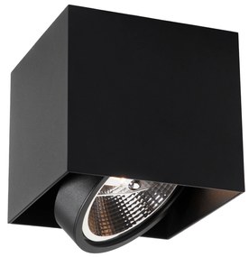 Dizajnové bodové svetlo čierne štvorcové AR111 - Box
