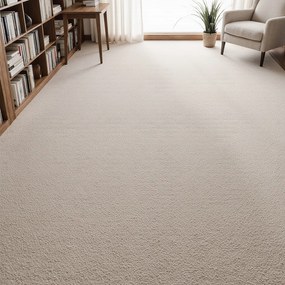 AladinWorld Expres, Metrážny koberec Royal Lux 03, na mieru, šíře 4m, biela, fusion back, detská izba