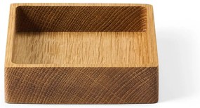 Dekoratívny drevený úložný box v prírodnej farbe 11x11x3 cm Square S – LIND DNA