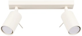 Bodové svietidlo Ring, 2x béžové kovové tienidlo, (možnosť polohovania)